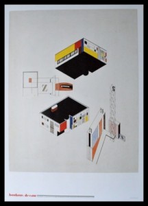 Franz Ehrlich, Architekturentwurf mit Wandgestaltung. Poster