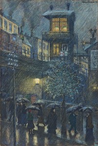 Hans Baluschek, Regen