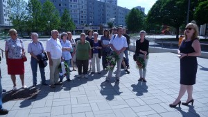 Kulturstadträtin Witt Bronzeplatte Hunzinger